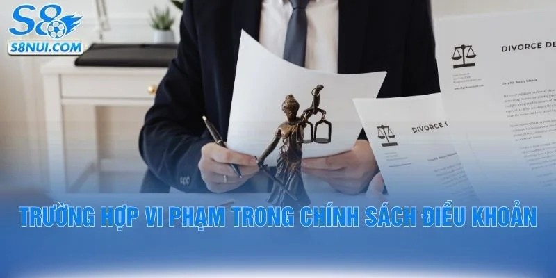 Trường hợp vi phạm trong chính sách điều khoản